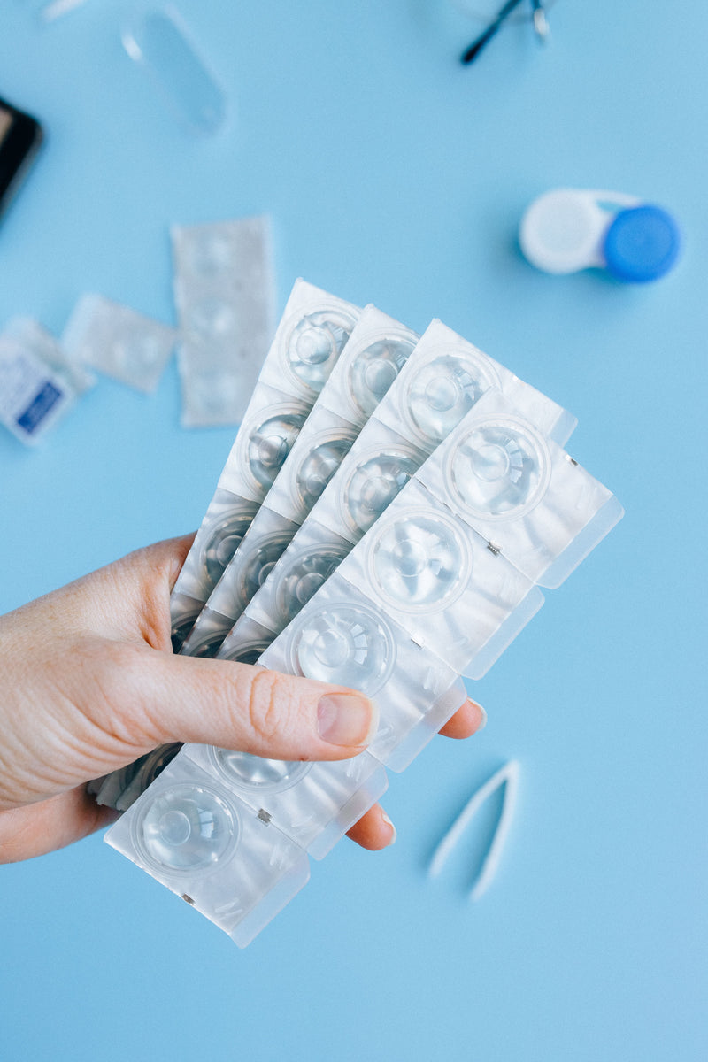 prescription contact lenses (transparent)